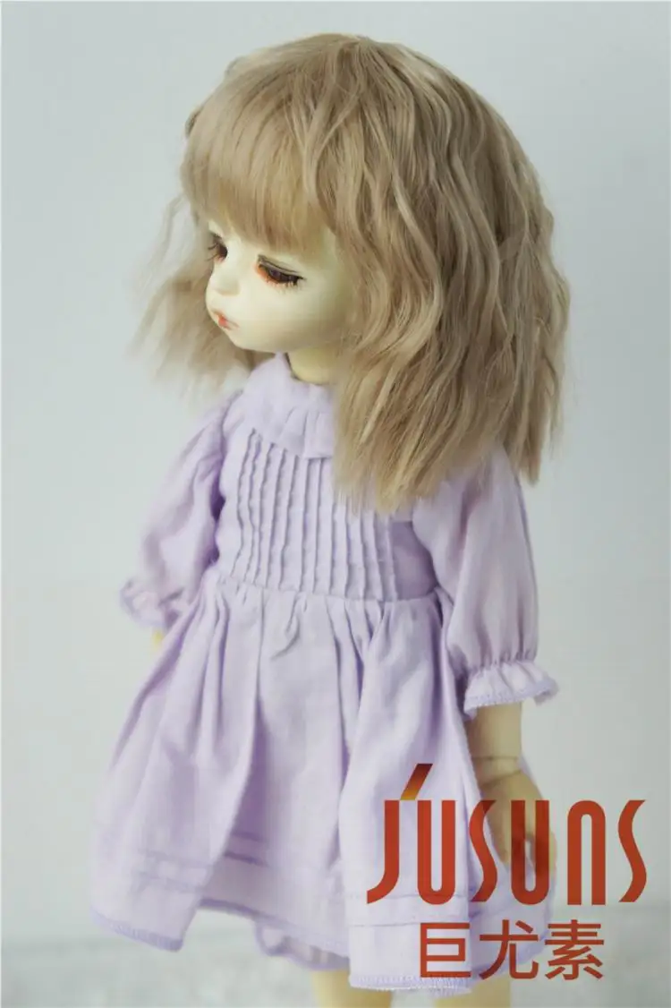 JD235 1/6 1/4 1/3 vendita calda onda parrucca BJD SD MSD YOSD resistenza al calore dimensione dei capelli 6-7 pollici 7-8 pollici 8-9 pollici accessori per bambole economici