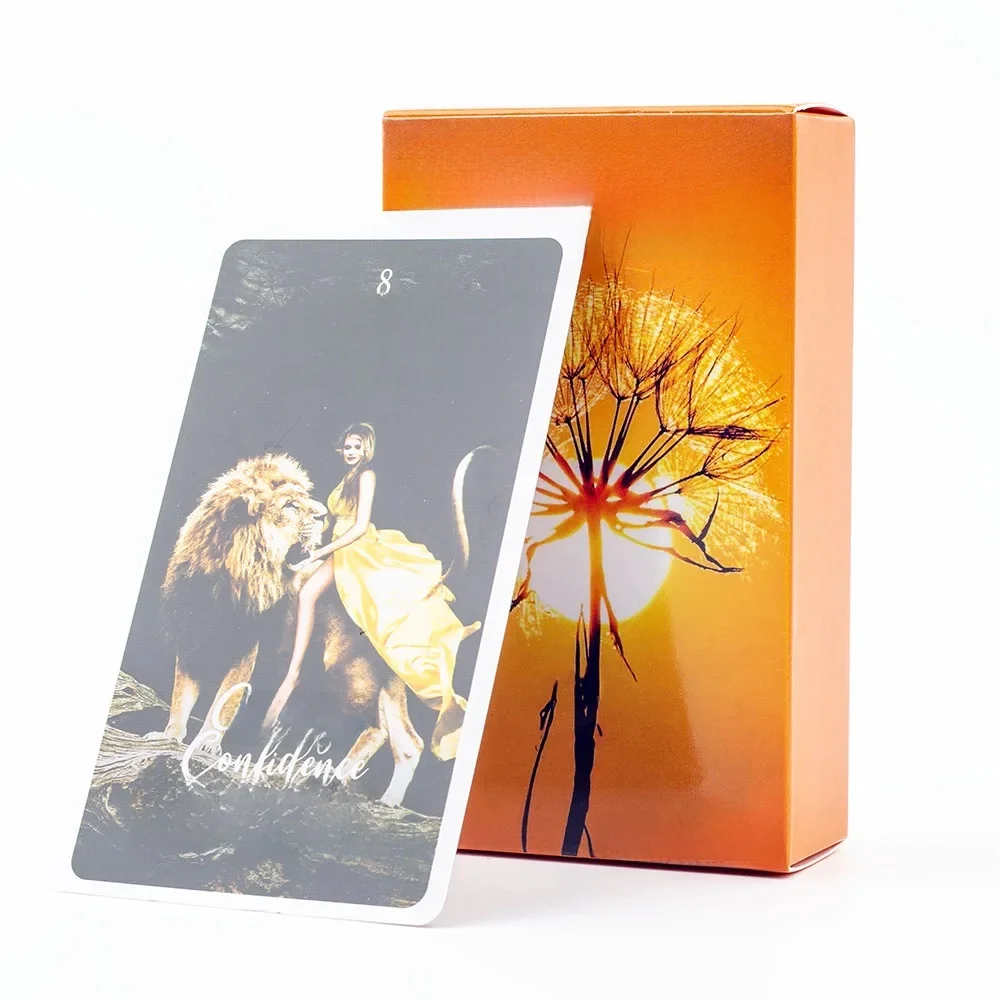 Jeu de société avec chemin éveil de la flamme jumelle, jeu de 78 cartes, signification de cartes Oracle, édition de Divination, 10.3x6cm