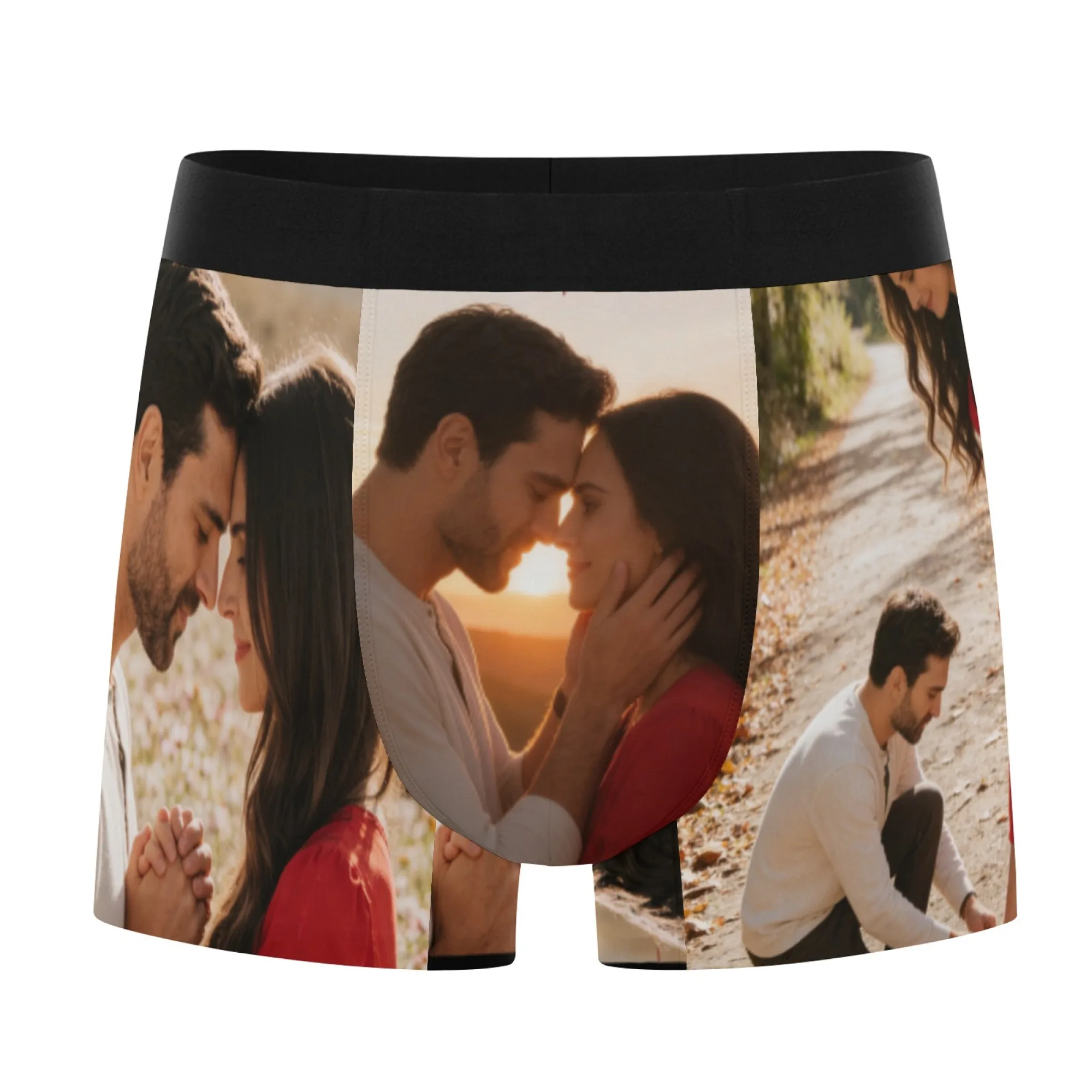 Personalized Face Boxer Briefs, Custom Photo Underwear, Anniversary Gift for Him