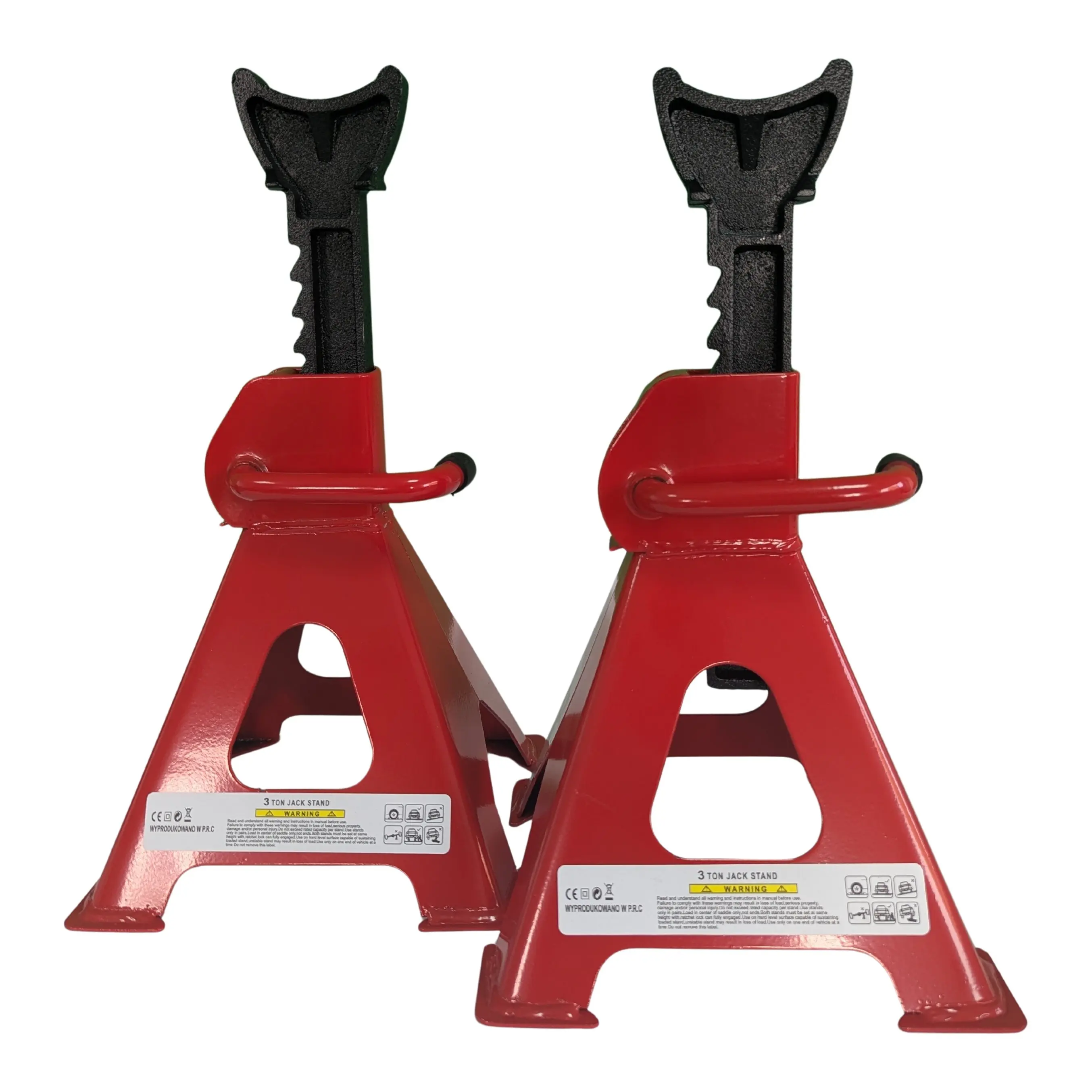 Set of 2 trestles/borriquetes 3 ton-strength and stability for vehicle maintenance