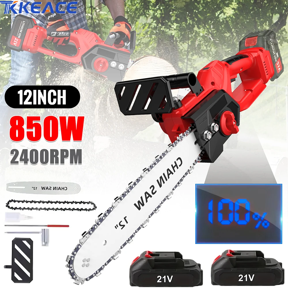 TKKEACE 6000 واط 12 بوصة منشار كهربائي بدون فرشاة منشار بطارية لاسلكي حديقة النجارة أداة السلطة لبطارية ماكيتا 18 فولت #1