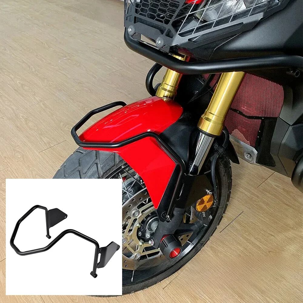 Voor Honda X-ADV XADV 750 X ADV 750 2017-2023 2019 Motorfiets Voorwiel Cover Bumper Staal XADV 750 Wiel Guard Protector Zwart - afbeelding 2