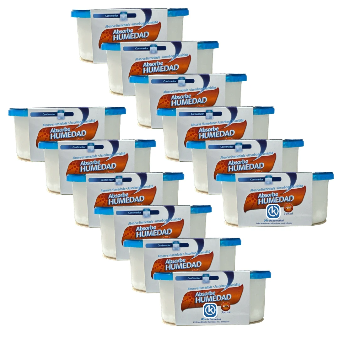 KROWN Absorbedor De Humedad – Pack De 4 Unidades Deshumidificador Antihumedad Para Armarios, Baños, Cocina, Coche Y Trasteros (40g C/u)