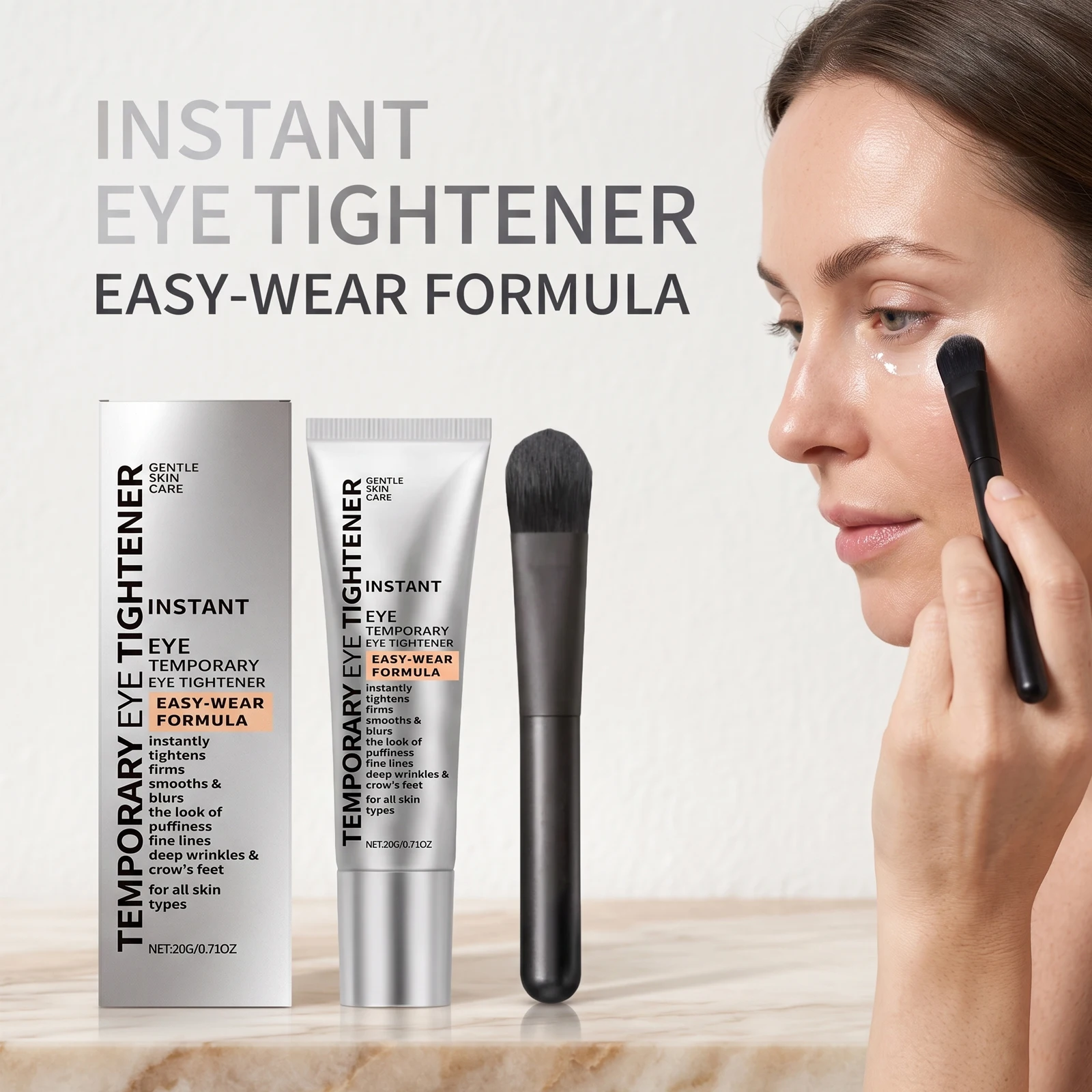 Instant Firming Eye Cream Anti Aging Lighten Dark Circles Reduce Puffiness Moisturize Wrinkle Elimination Easy Absorb Daily Eye Care