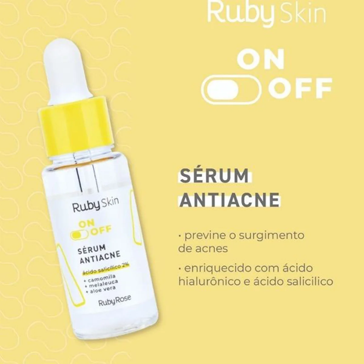 Anti-acne Facial Serum Ruby Skin On Off 30ml - Ruby Rose