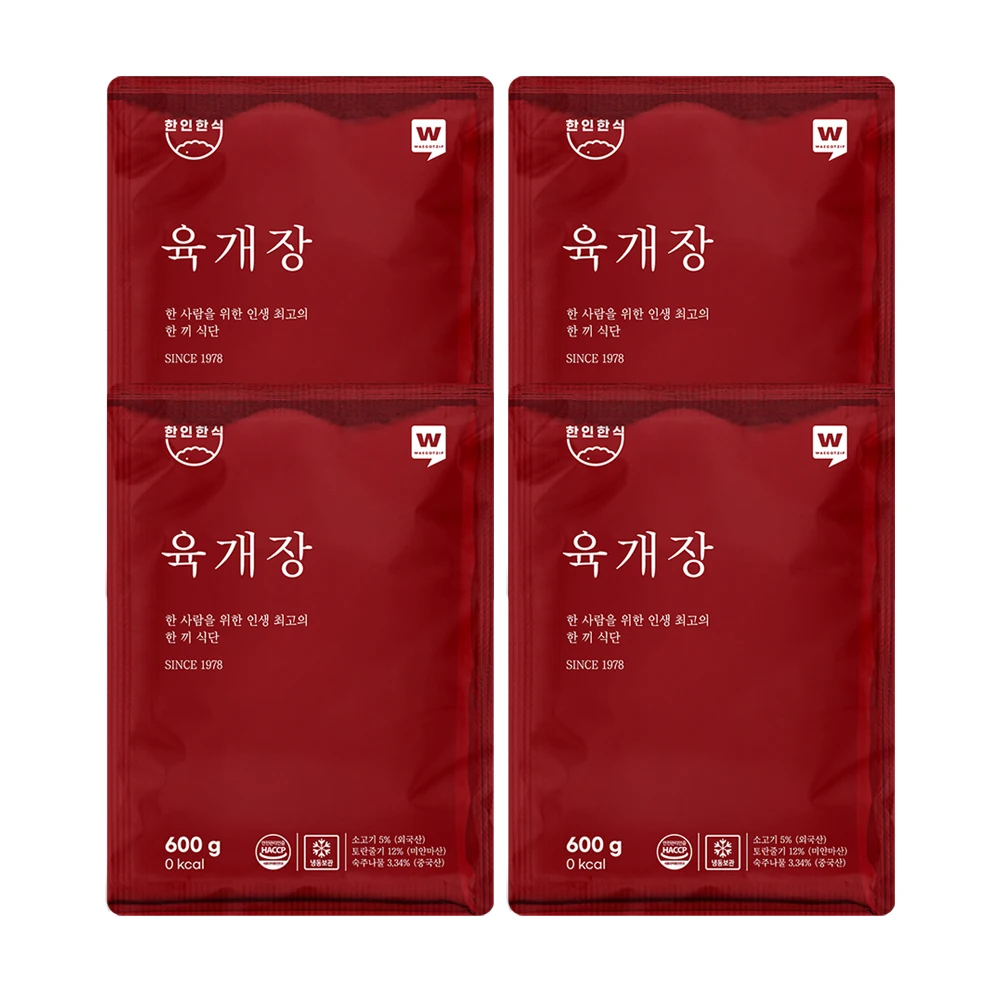 [Korean Food] 600g X 4 Pack