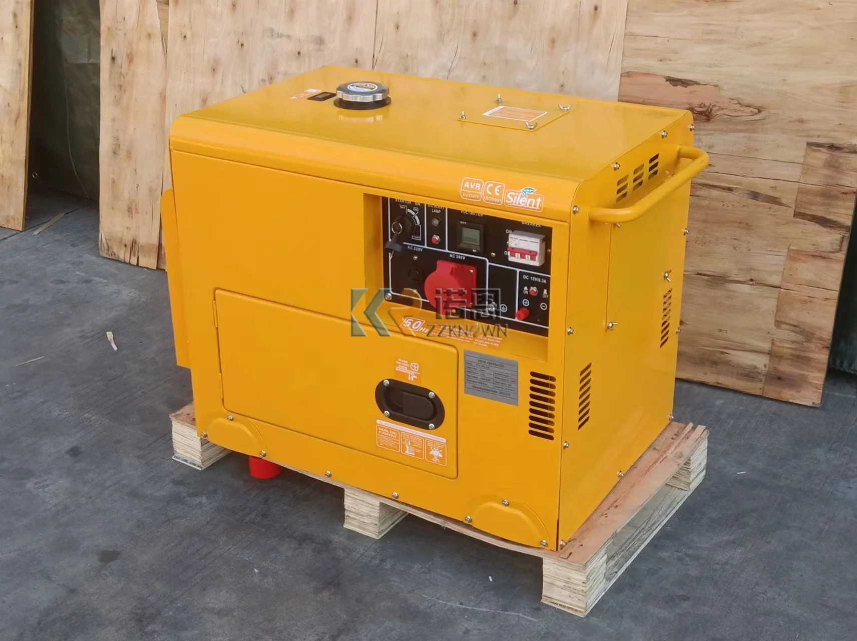 Household 8KW Silent Diesel Generator Air Cooled Small Generator Three Phase Single Phase Electric Generator