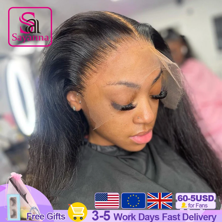 

250% 34inch 13x6 HD Lace Frontal Wig for Black Women Pre Plucked Glueless 13x4 HD Full Lace Wig Melt Skins HD Lace Frontal Wigs