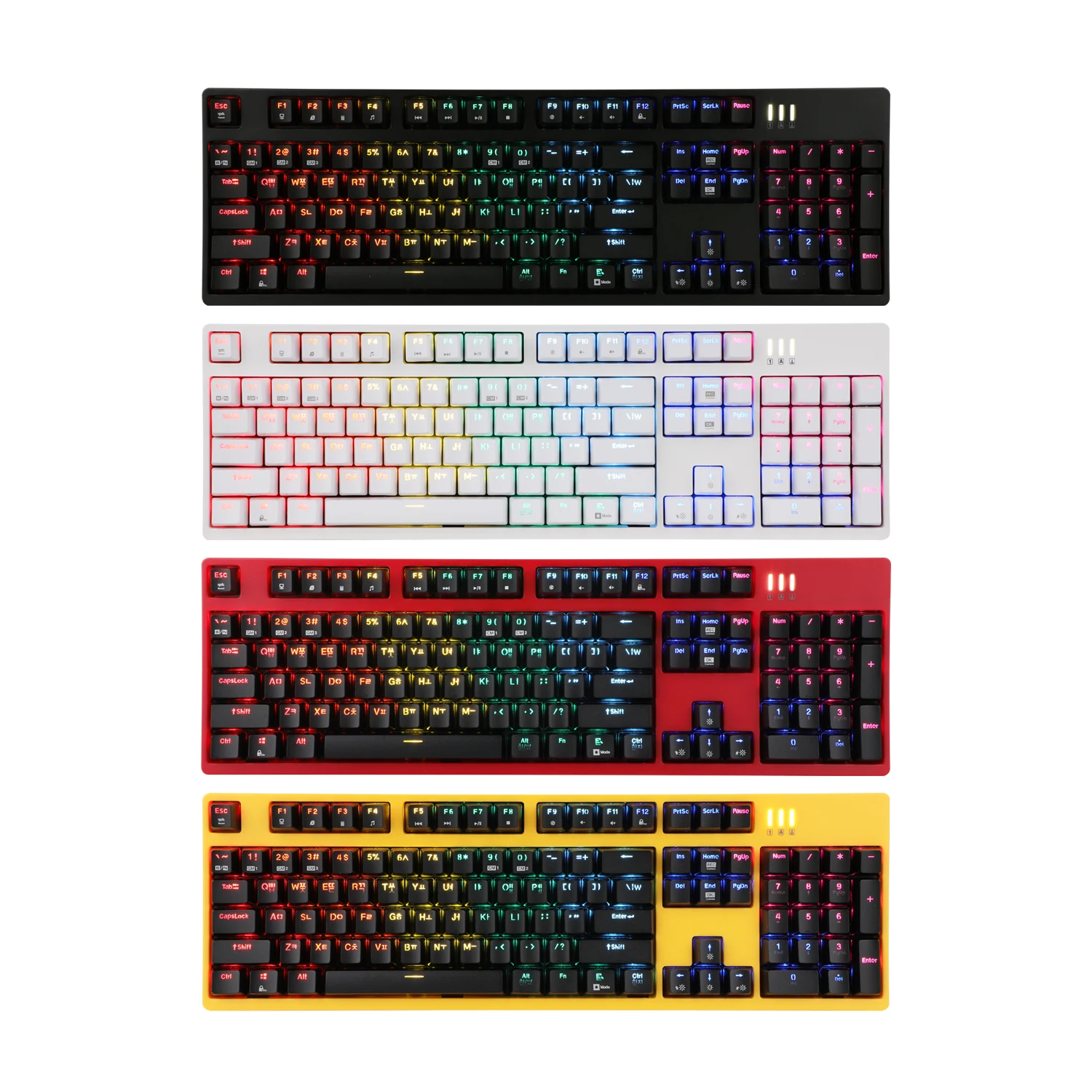 APCO ABKO K660 Axis Exchange Fully Waterproof Gaming KAILY LIBRY ROSIDE RANK LED Keyboard