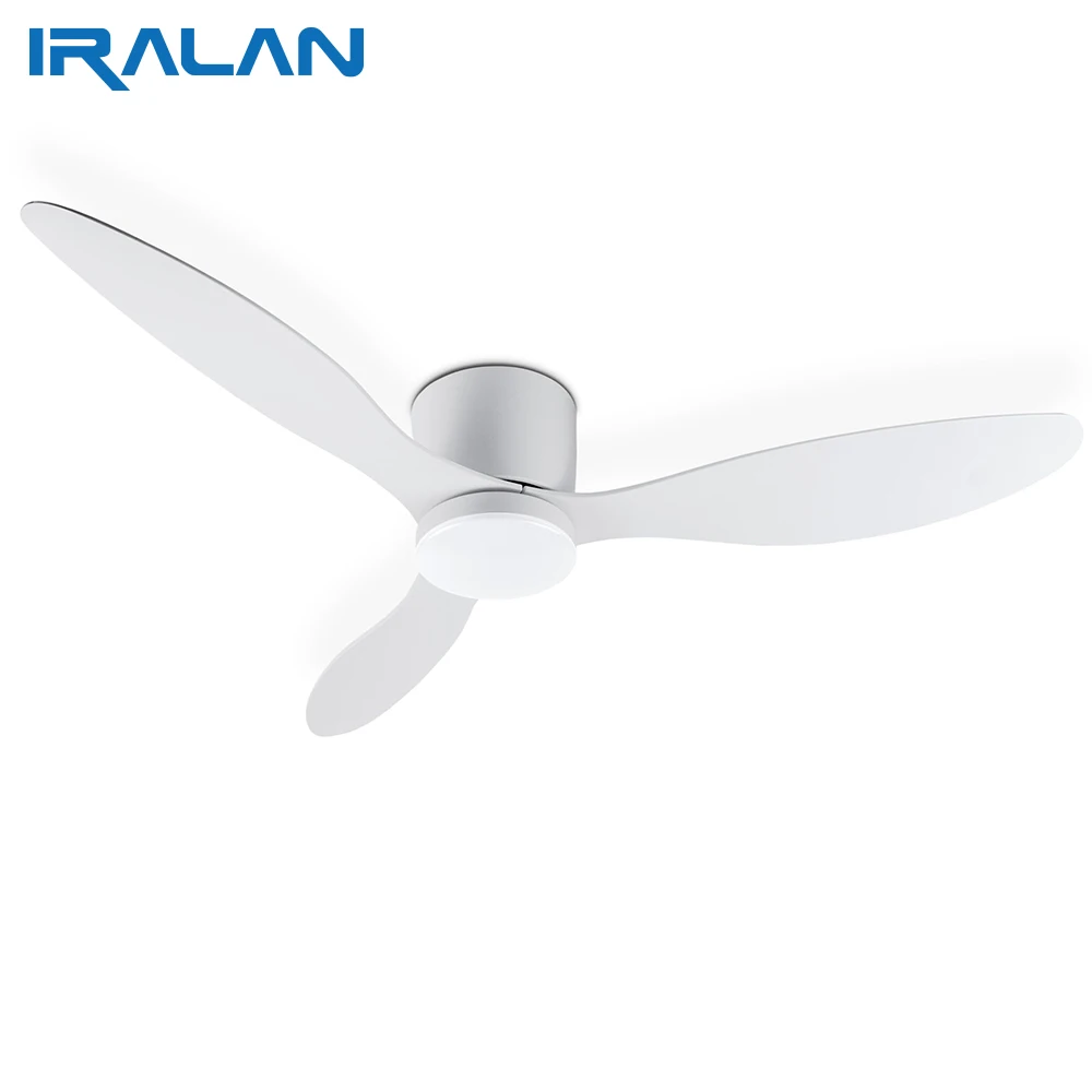 Modern Led Ceiling Fan With Lights DC Motor 6 Speeds Timing Fans 20CM Low Floor Loft Remote Control Lux&vitae Fan With Lights