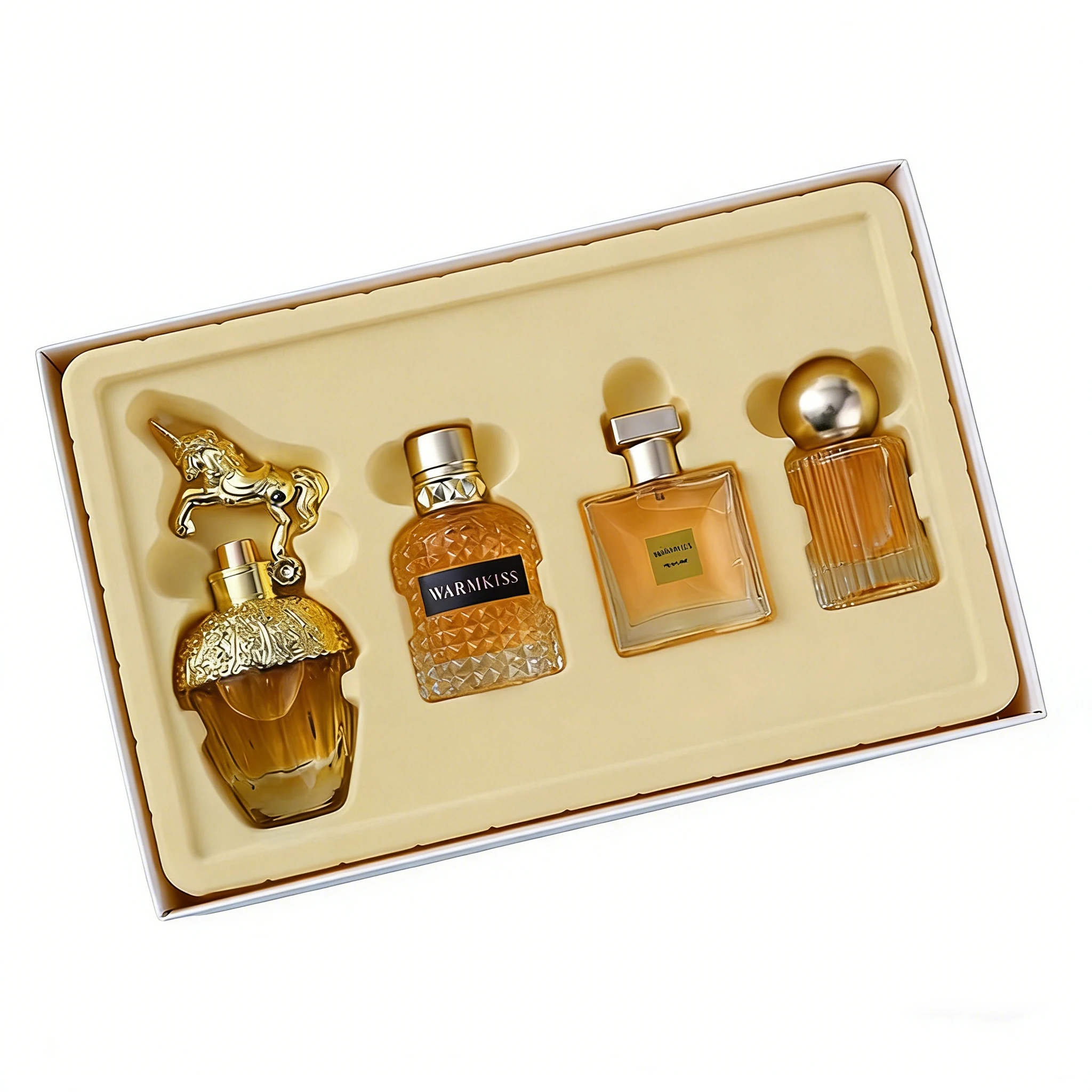 

4Pcs Women's Perfume Gift Set, 135ml Long Lasting Floral Fruity Scent, Inspired Eau de Parfum Spray, Portable Fragrance for Wome