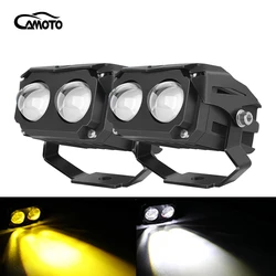 CAMOTO 2 Pack Motorcycle Headlight Spotlight Fog Headlight LED Motorcycle Work Spotlight Jeep Truck Assembly Car Driving Light