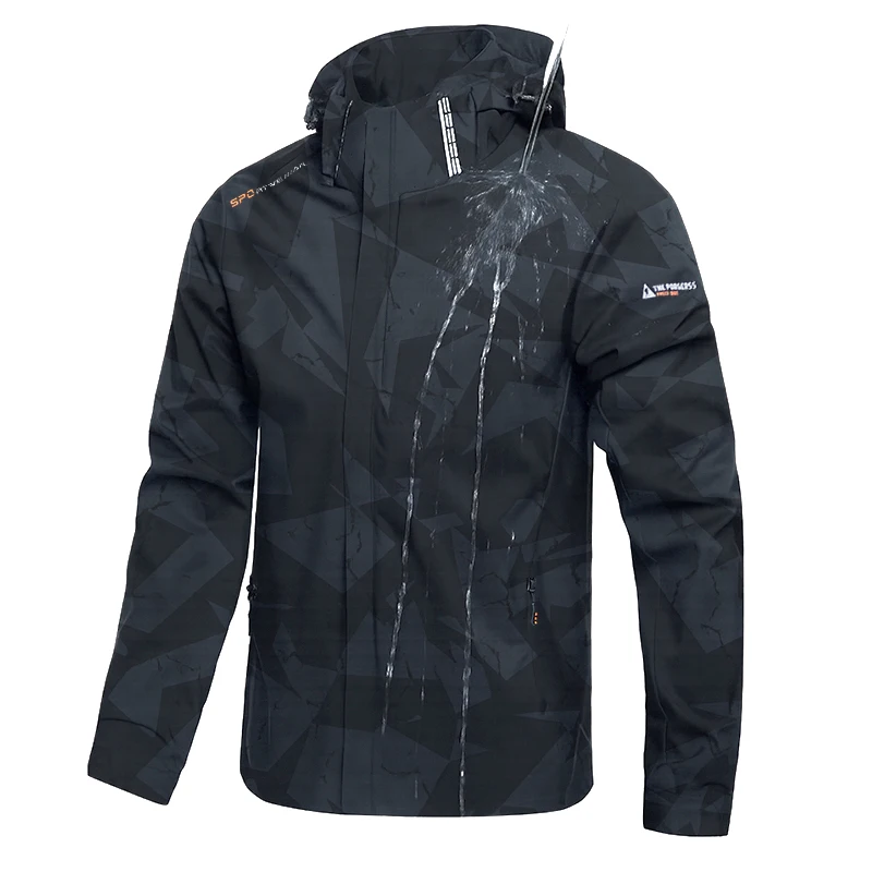 AliExpress TIKALIA Men’s Outdoor Sports Jacket Waterproof Windbreaker Hooded Coat Lightweight Hiking Camping Trekking Running Cycling Outerwear