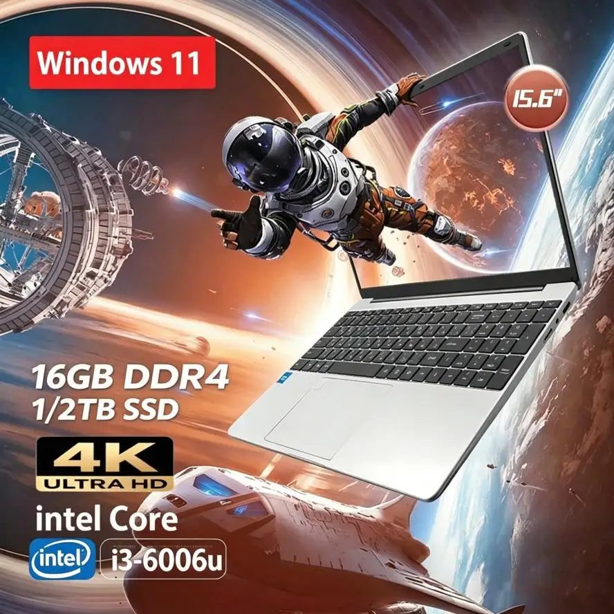 Computadora Portátil FUCHU de 15.6' con Windows 11 Pro, Intel Core I3 6006U, 16GB RAM, 1TB SSD, Computadora de… — oferta en AliExpress