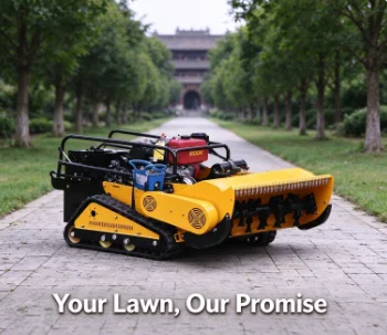 Customized Crawler Type Remote Lawn Mower RC Lawn Mower Radio Control Mower For Slopes