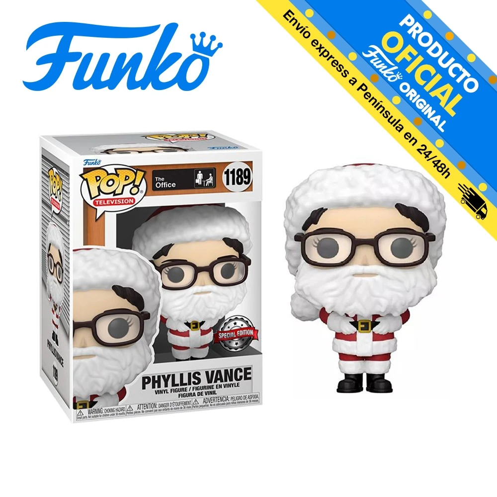 Funko Pop! The Office - Santa Phyllis exclusive, 60335, 1189, original, toys, boys, girls, gifts, collector, figures, dolls, shop, new, official license