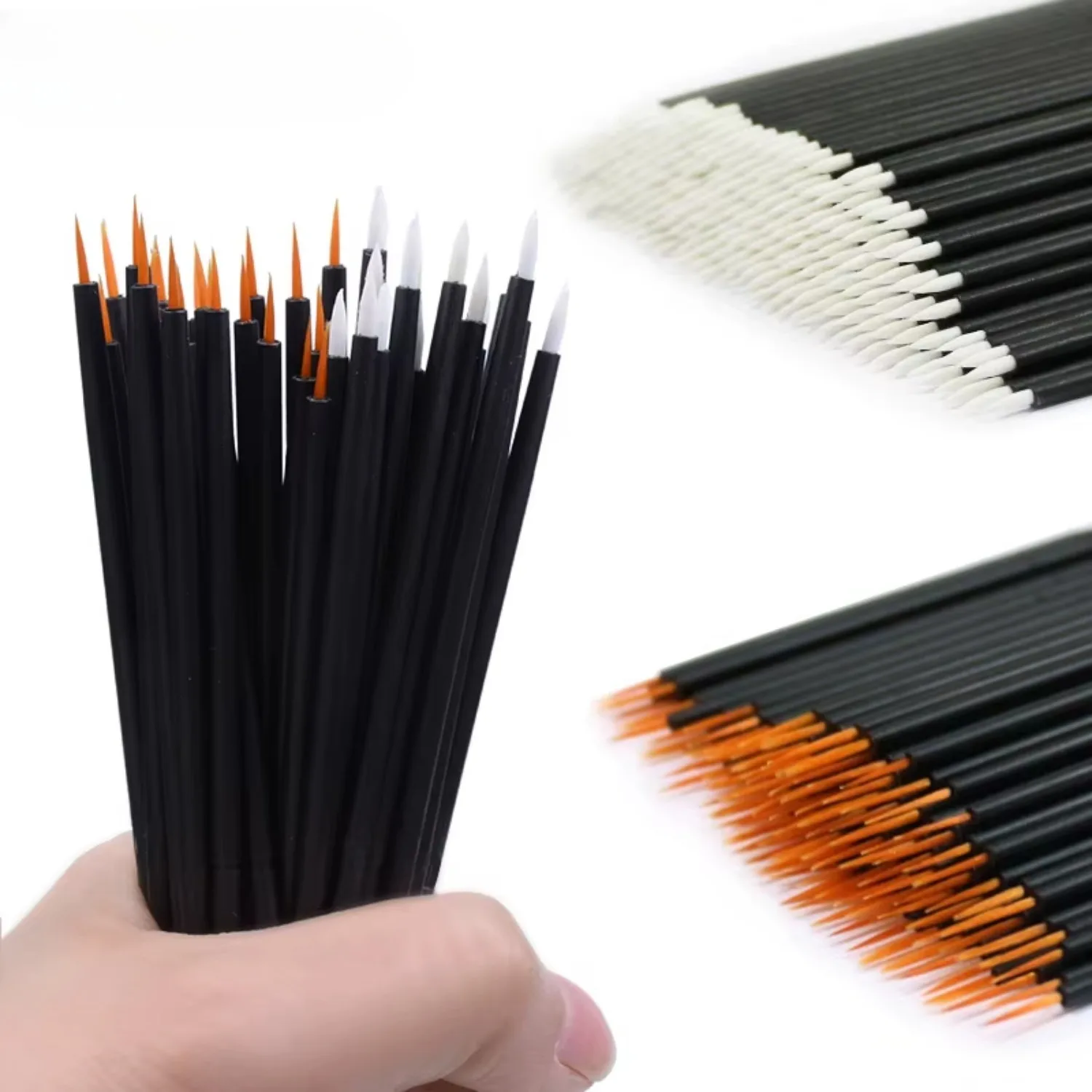50pcs/lot Reusable Gel Liner Nail Art Brushes Painting Pen Disposable  Eyeliner Beauty Eyeline Makup Tools image 5
