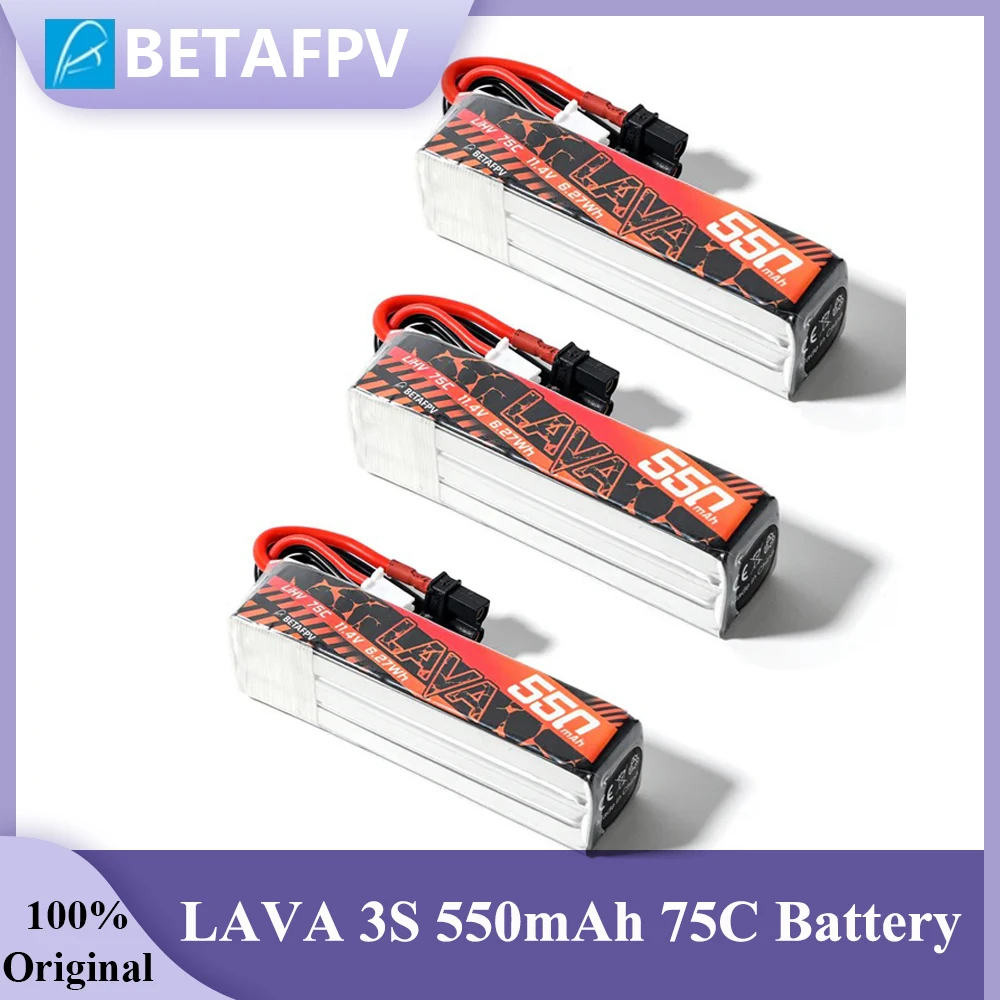 BETAFPV LAVA 550mAh 3S 75C 11.4V LiHV Batería para Betafpv Pavo20 Pro Pico