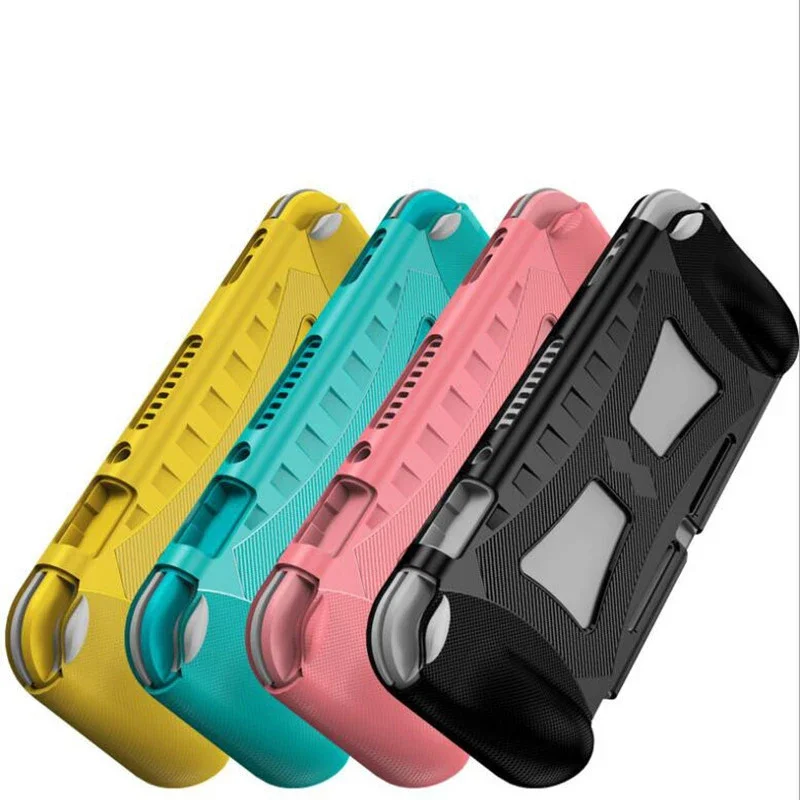 Pour Nintendo Switch Lite coque en silicone antichoc coque de protection en TPU avec poignée ergonomique pour Nintend Switch NS Lite Mini