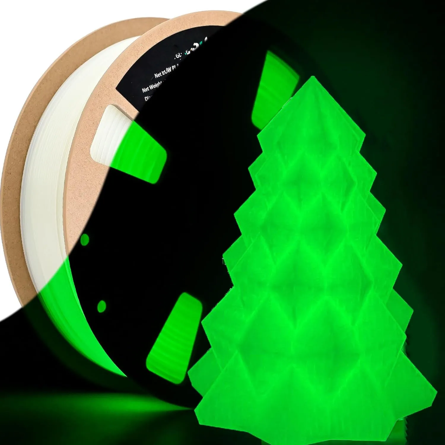 

Filajoy3D 3D Printing Filament PLA Glow White to Green 1.75mm Diameter 250g Spool Dimensional Accuracy +/- 0.03mm