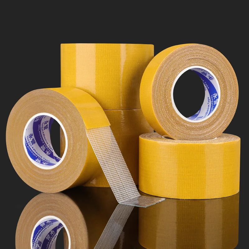 

20M High Viscosity Double Sided Cloth Based Tape Removable No Residue Self Adhesive Fixed Rug Non Slip Tape for Things Fixing