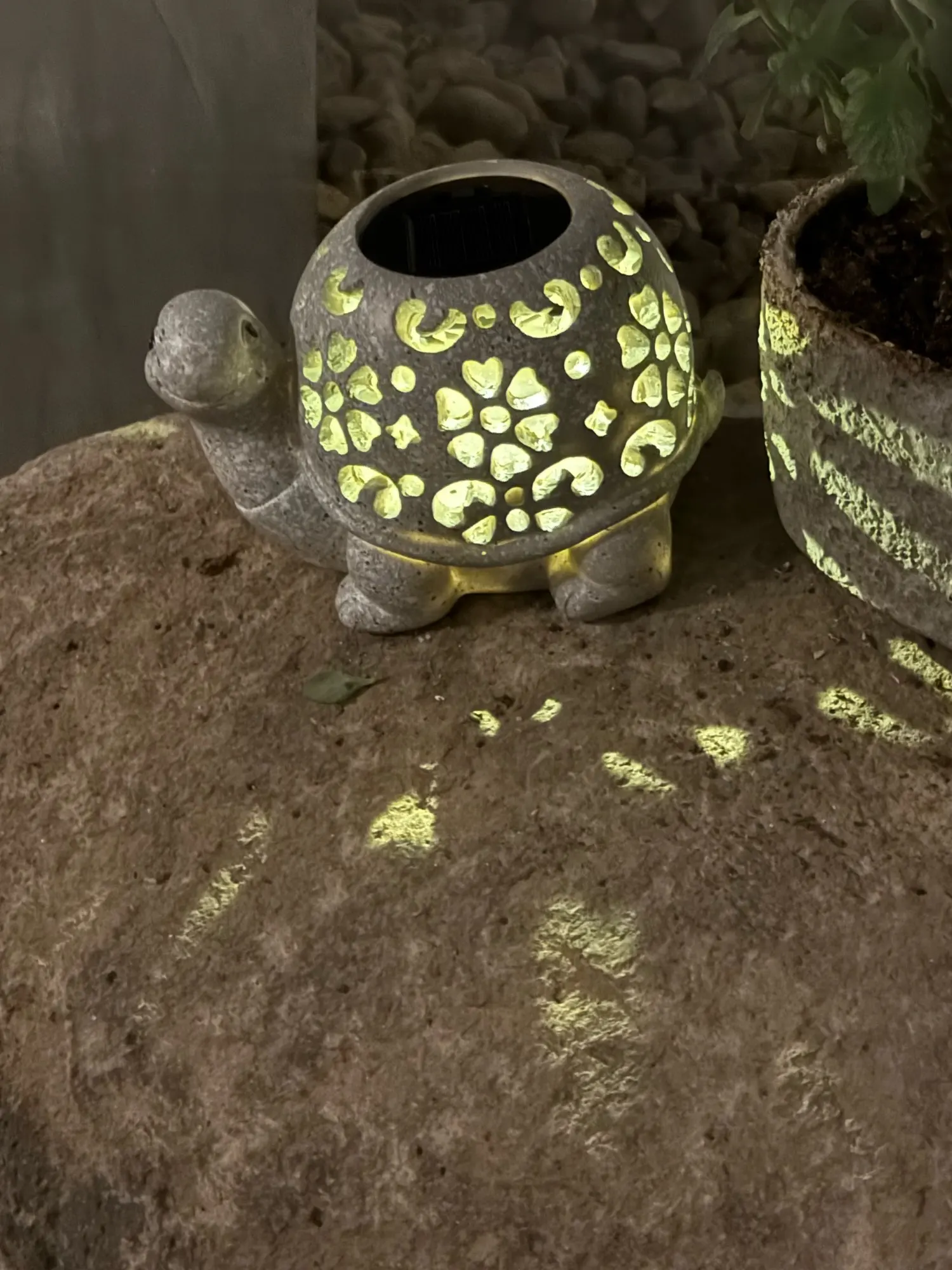 Lampe solaire tortue pour jardin