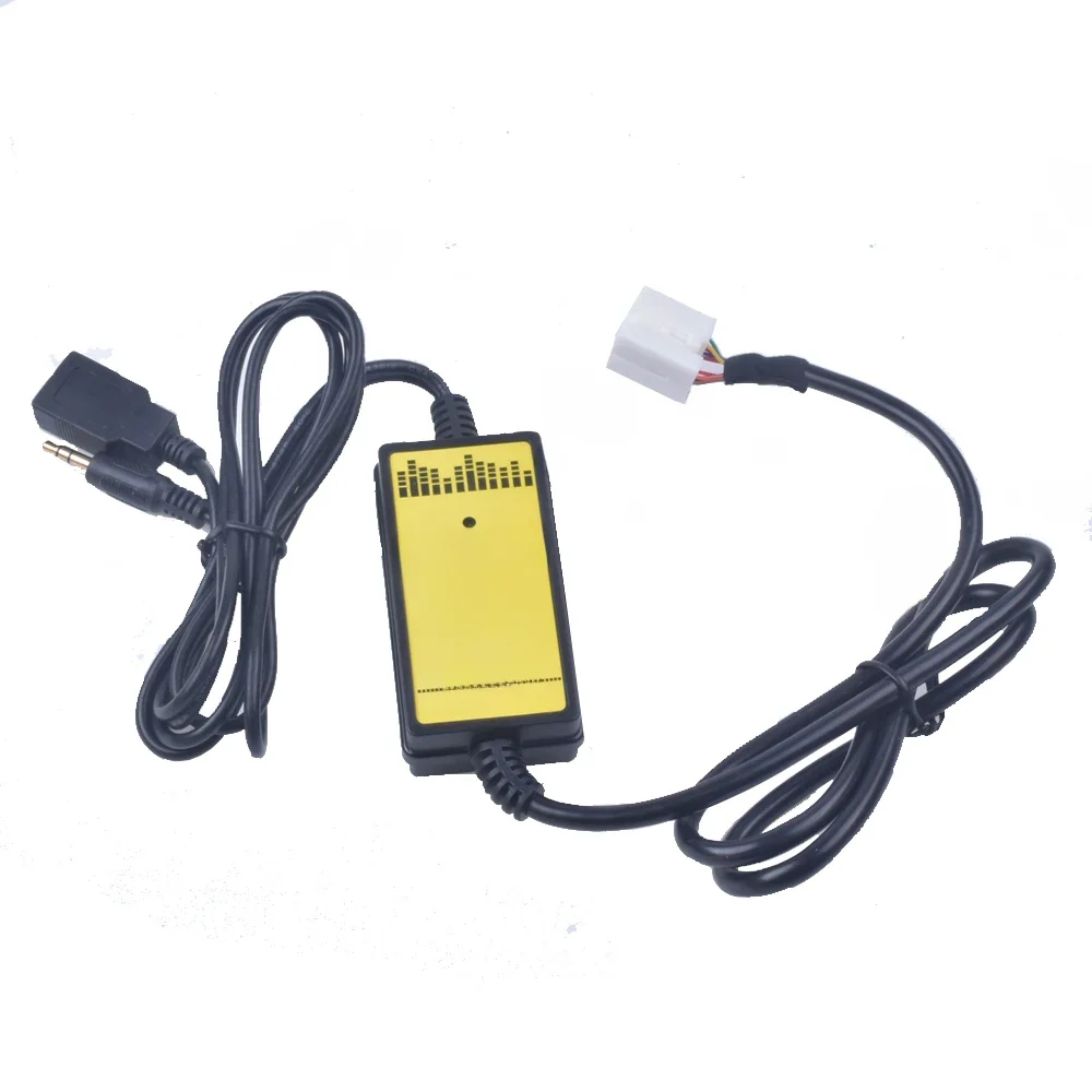 Do Hondy Accord 2003 2004 2005 2006 2007 2008 2009 2010 Przełącznik CD Adapter samochodowy USB Interfejs audio MP3 Kabel SD AUX USB do transmisji danych — zdjęcie 2