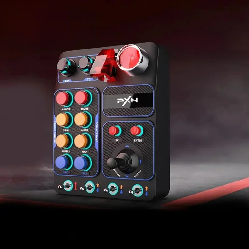 PXN CB1 Simulator Race Centrale schakelkast Multifunctionele sleutels Schakelkast RGB voor EURO Truck Simulator Racing Game Aangepaste pc - afbeelding 2