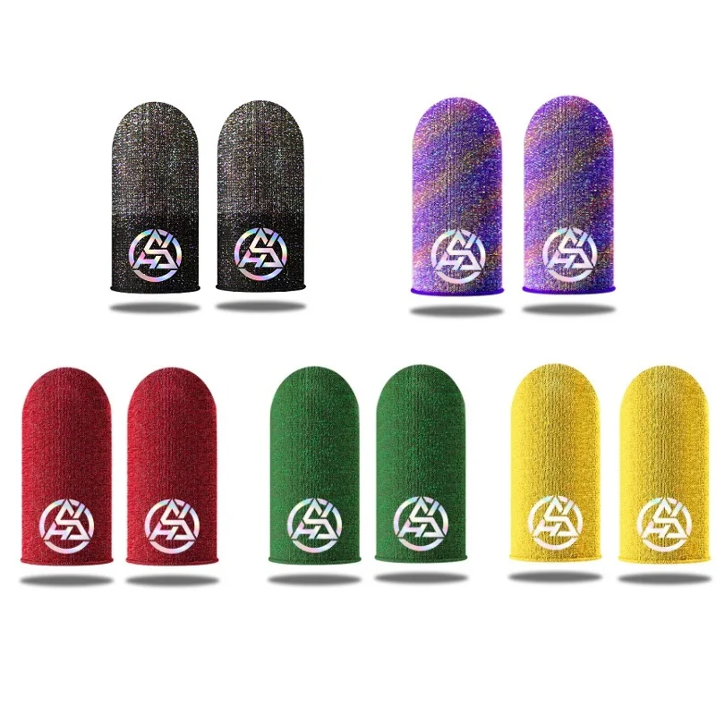 5 Pairs Game Finger Sleeve Silver Fiber Ultra Thin Sweat-proof Breathable Non Slip Thumb Sleeves Gaming Accessories