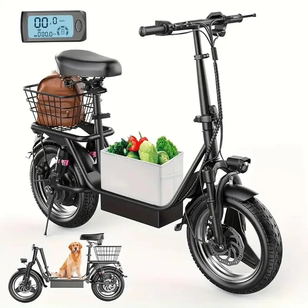 

BIG DISCOUNT SALES NEW X14 Gray 14 Inch Electric Scooter EBike Long Range Food Delivery Electric Bike Foldable BestHigh Speed HH