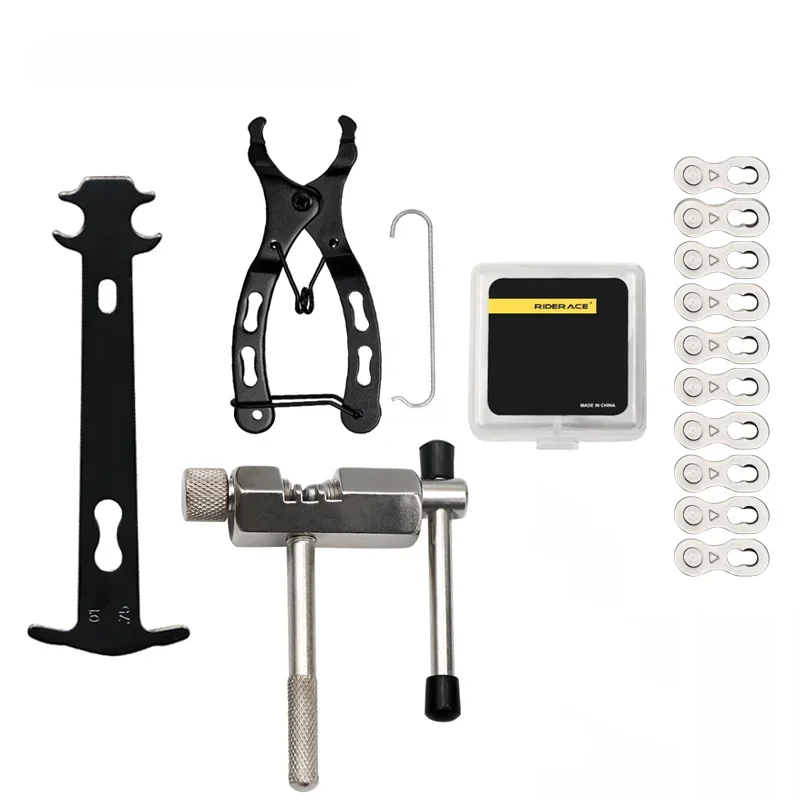 AliExpress riderace Bicycle Repair Tool Set Chain Wear Checker 6/7/8/9/10/11 Speed Joint Magic Buckle MTB Chain Link