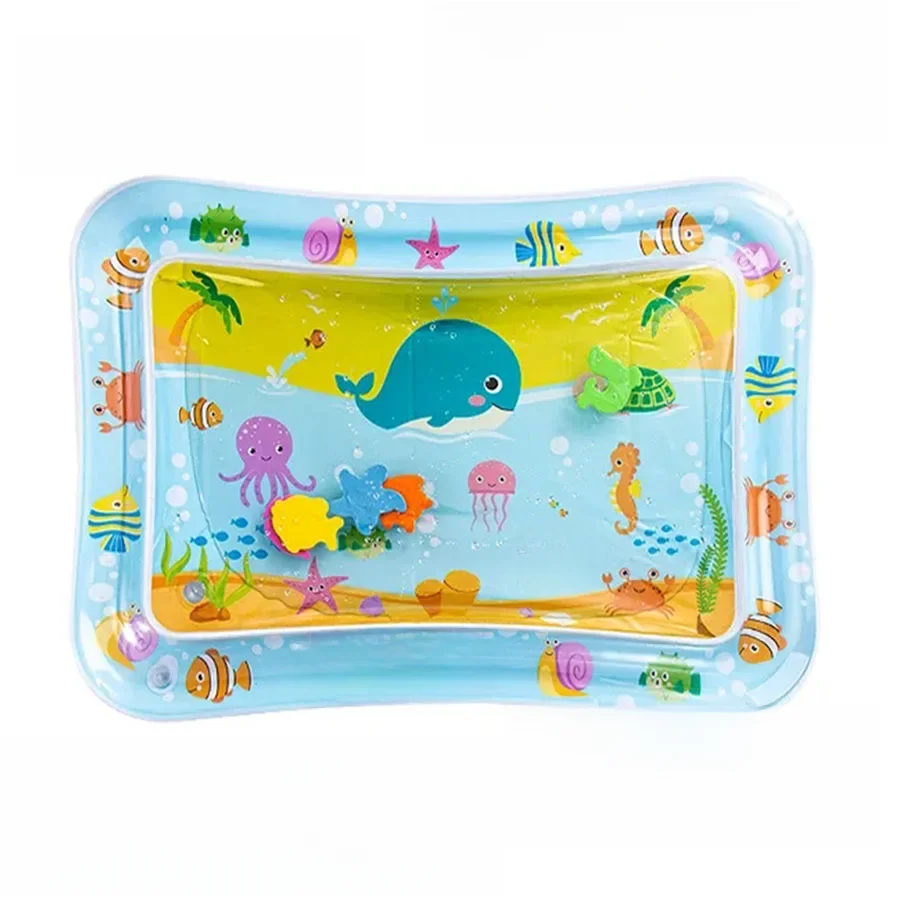 Inflável Baby Water Play Mat, Almofada de PVC, Infant Tummy Time, Toddler Water Pad para Crianças,