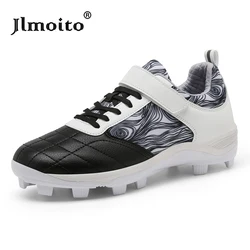 Men's Baseball Shoes Long Spikes Softball Shoes Non-slip Cleats And Turf Softball Sneakers Beginners Baseball training sneakers