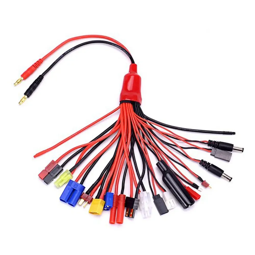 Multifunctionele Balans Opladen 8IN1/19IN1 Kabel Adapter XT60 EC3 EC5 HXT TAMIYAS Voor IMAX B6 B6AC Lader 8 IN1 19 in 1 - afbeelding 2