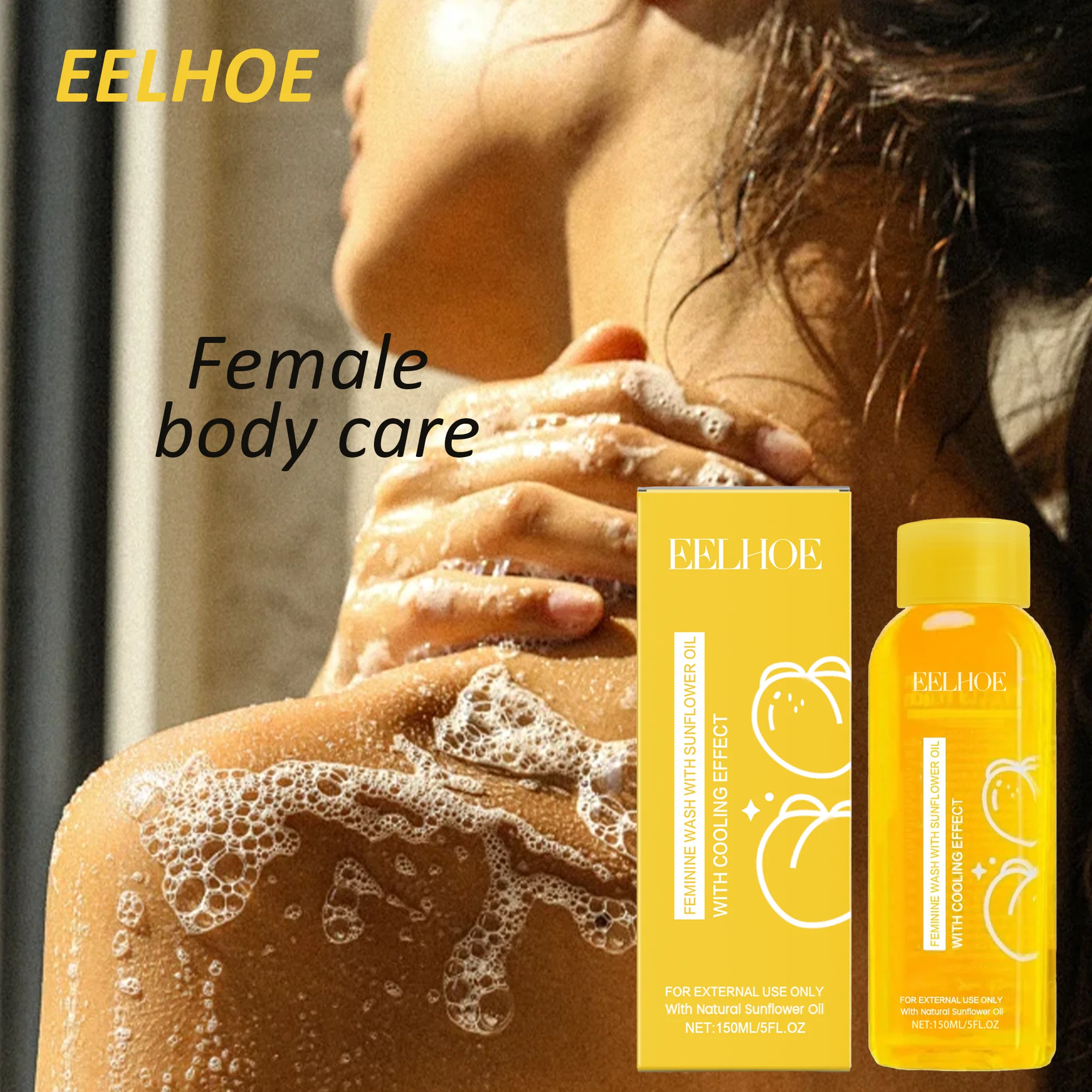 EELHOE Female Shower Gel For Daily Body Care Gentle Cleansing Refreshing Texture Mild Comfort Body Cleaning Product For Daily Bath Use