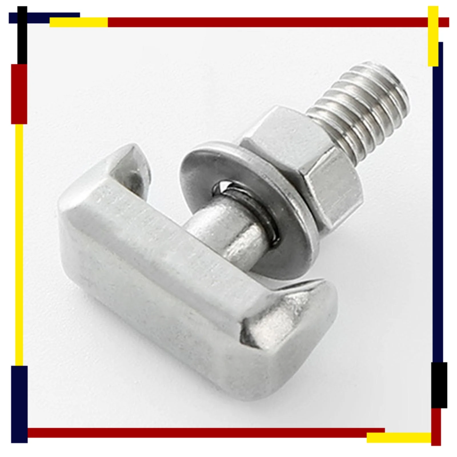 

2pcs M6*22mm Replacement Battery Terminal Screws Battery T Bolt Terminal Clamp Stainless Steel Battery T Bolt Terminal Clamp