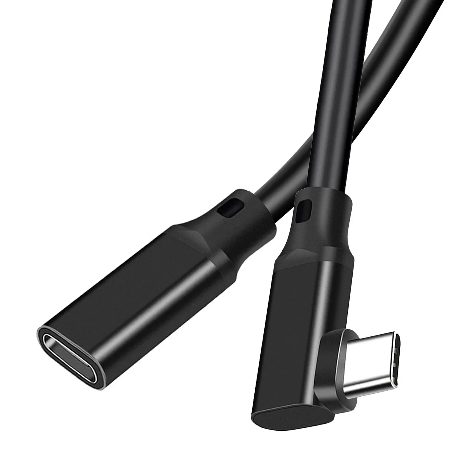 Przedłużacz USB C 3.2 20 Gb/s 90 stopni USB 3.2 Gen2 Type-c Przedłużacz męski na żeński 4K@60Hz 100W Ładowanie Transfer danych — zdjęcie produktu 7