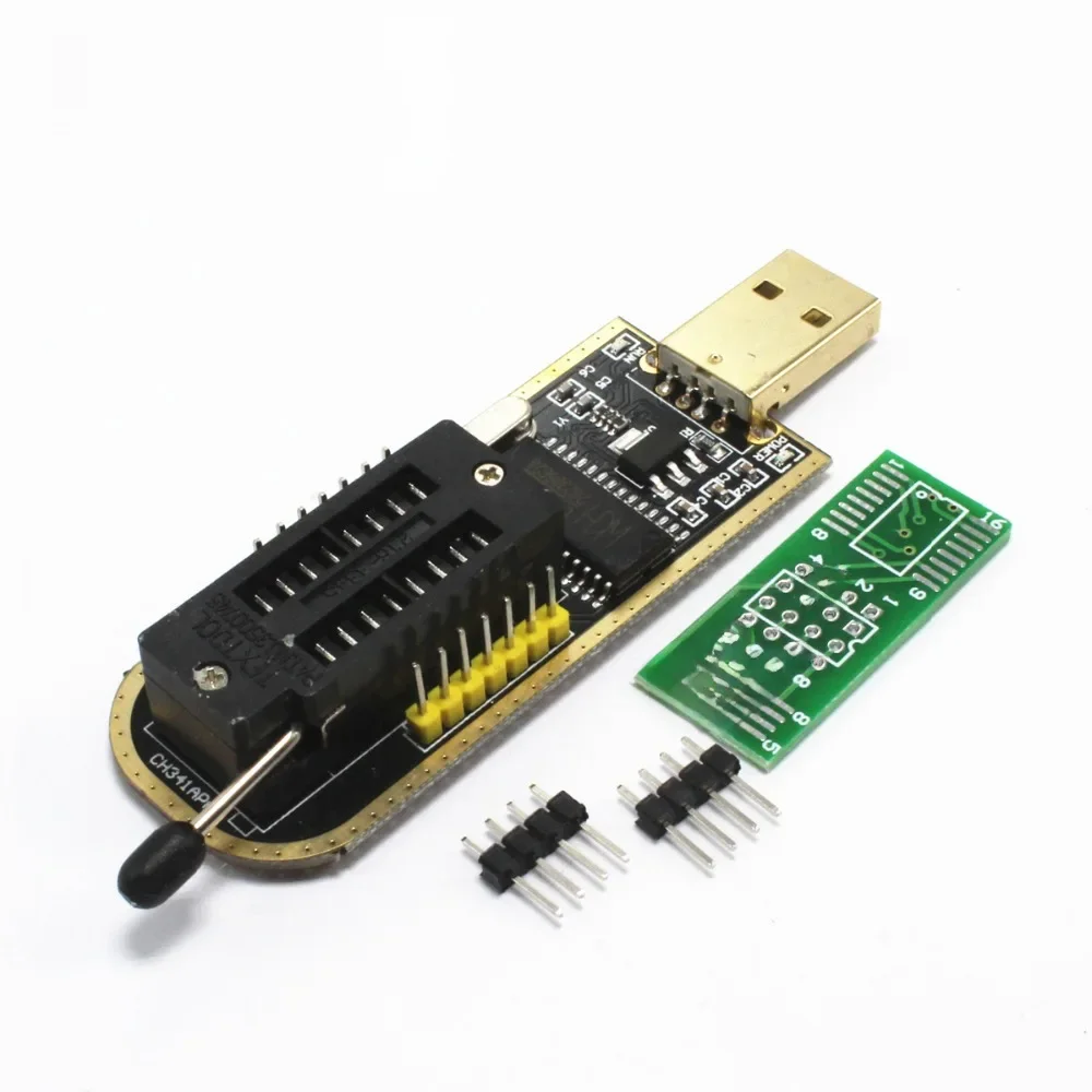 CH341 24 25 Series EEPROM Flash BIOS programator USB z oprogramowaniem i sterownikiem — zdjęcie 2