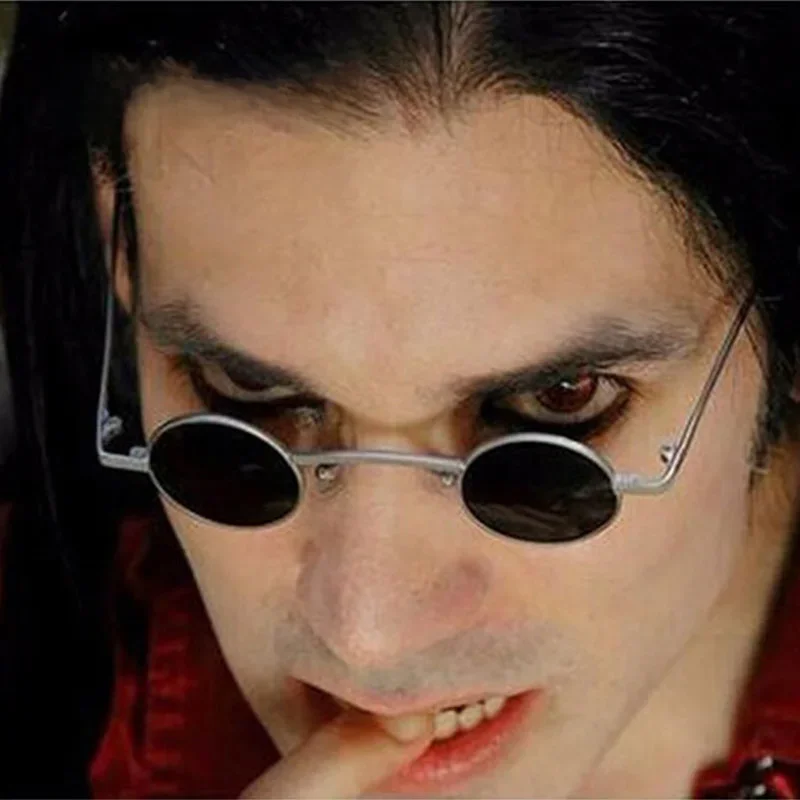 SHAUNA Szeroki mostek Retro Rock Punk Okulary przeciwsłoneczne Klasyczne małe okrągłe przezroczyste czerwone okulary przeciwsłoneczne UV400 — zdjęcie 2