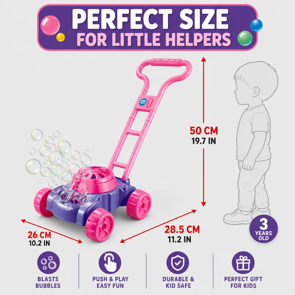 Cortadora de Césped de Burbuja - Kids Outdoor Lawn Mower reseña y precio