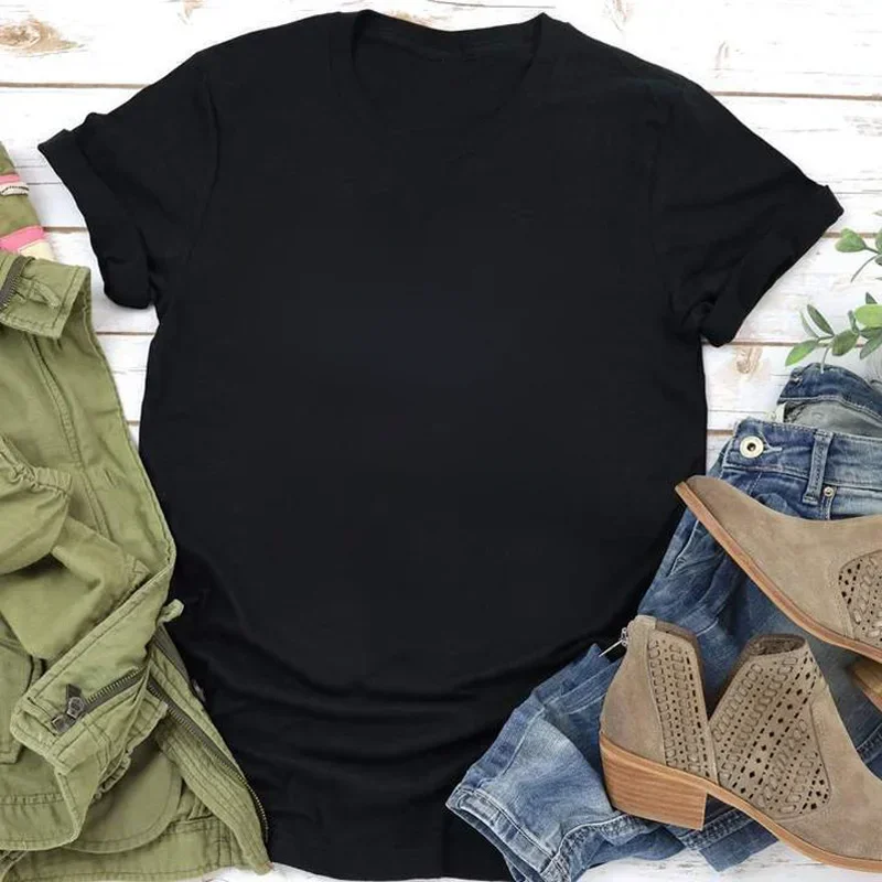 Róże są czerwone ludzie są fałszywe druku T koszula kobiety z krótkim rękawem O szyi luźna koszulka kobiety przyczynowe koszulki topy Camisetas Mujer — zdjęcie 2