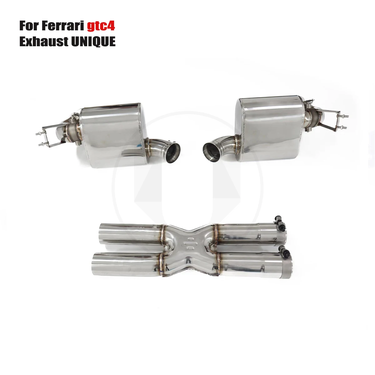 UNIQUE For 2017+ Ferrari gtc4 lusso 3.9T performance valve exhaust system ss304 exhaust muffler