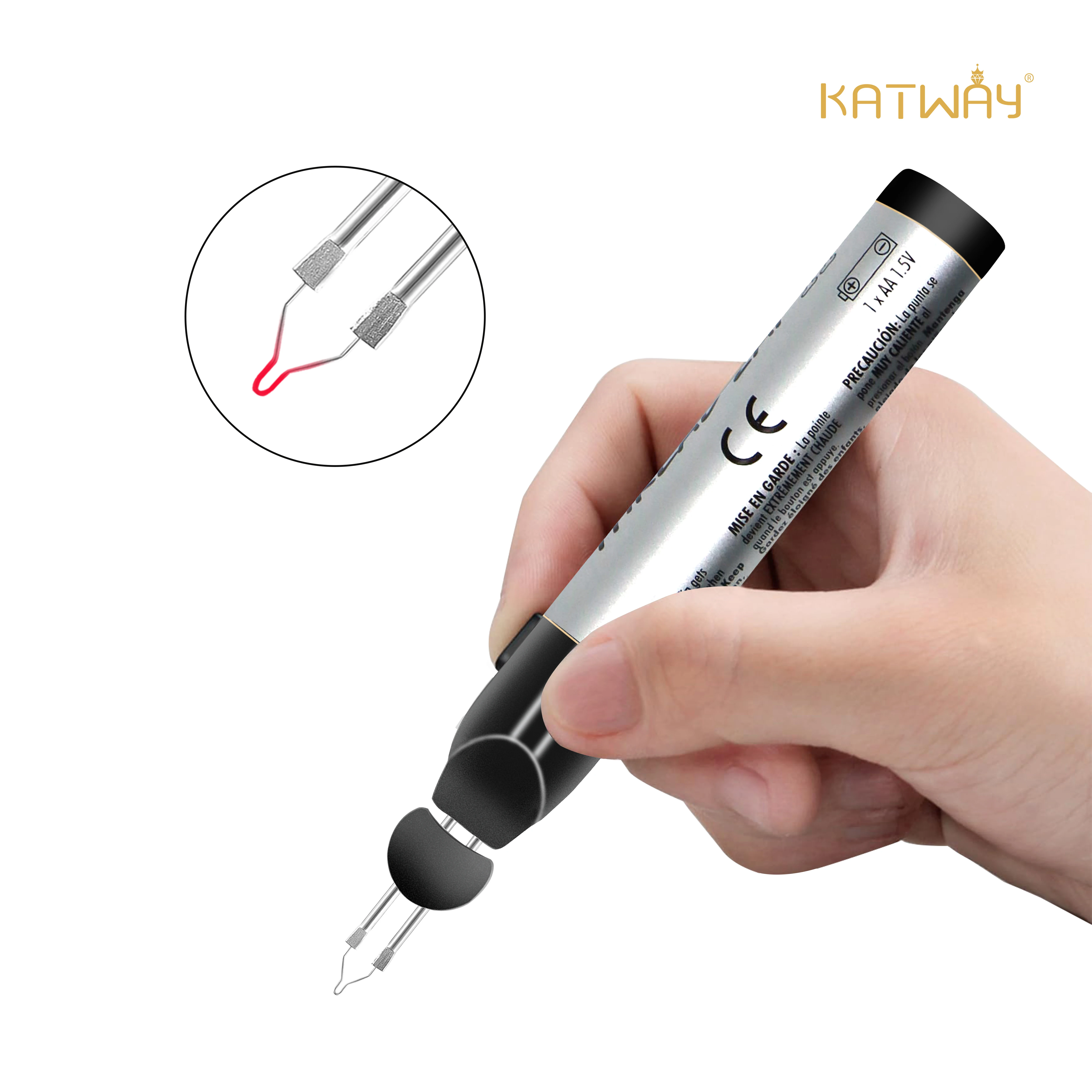 Katway Thread Zap Welding Wax Tail Burning Pen Melting Crayon Stitching Wire Thread Breaking Line Handmade Leather Hand Sewing