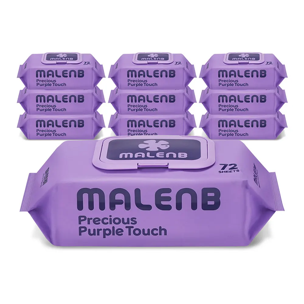 Marenby Water Tis Freshus Purple touch 72 (10 packs) 80-weight ultra-high-weight newborn embossed