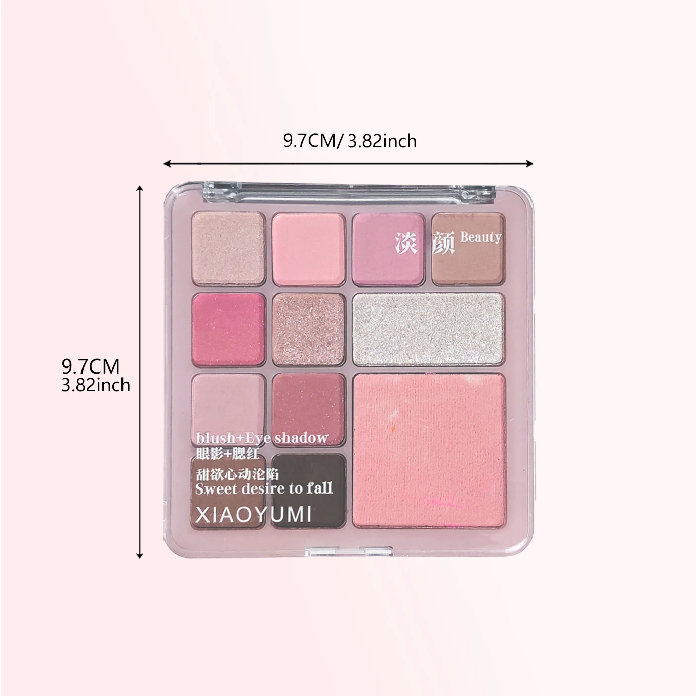 لوحة ظلال عيون وأحمر خدود مكونة من 12 لونًا - غير لامعة/لامعة، استخدام العين والوجه، كونتور، هايلايت، نباتي، معتمد، للجنسين، آمن للبشرة #6