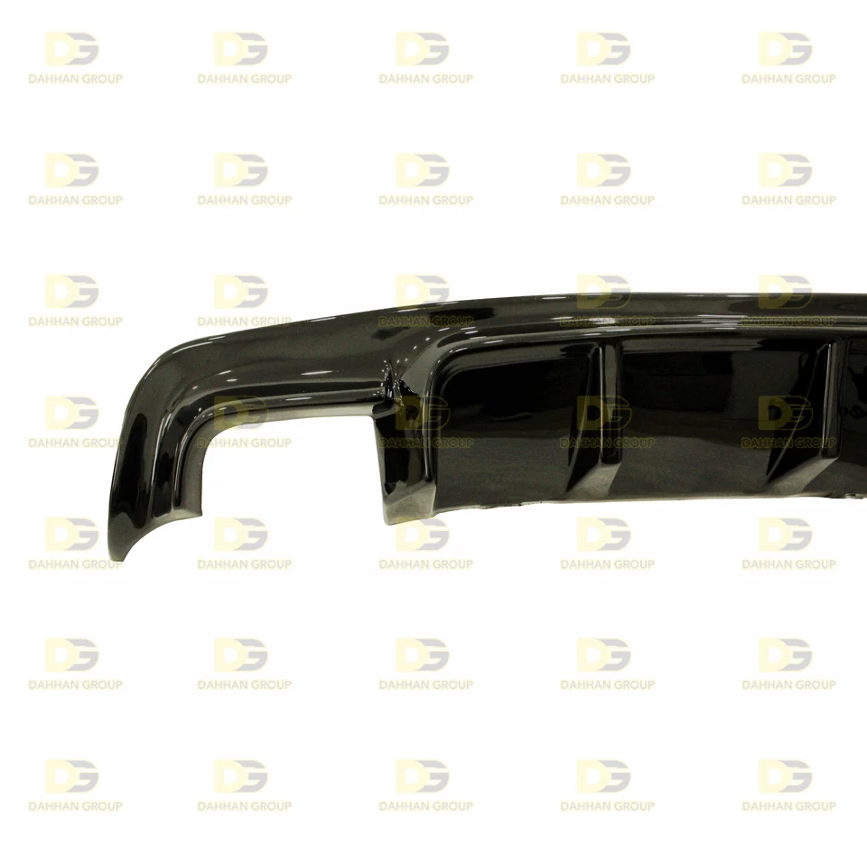 B.m.w 5 series e60 vorst einer hinten Diffusor Spoiler Splitter links doppelte Auspuff ausgänge glänzend schwarz Kunststoff m5 Kit