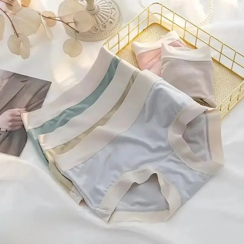 4 sztuk/zestaw majtki damskie bielizna modalna kobiece wygodne bezszwowe seksowna bielizna Intimates kalesony figi dziewczęce solidne M-XL — zdjęcie 2