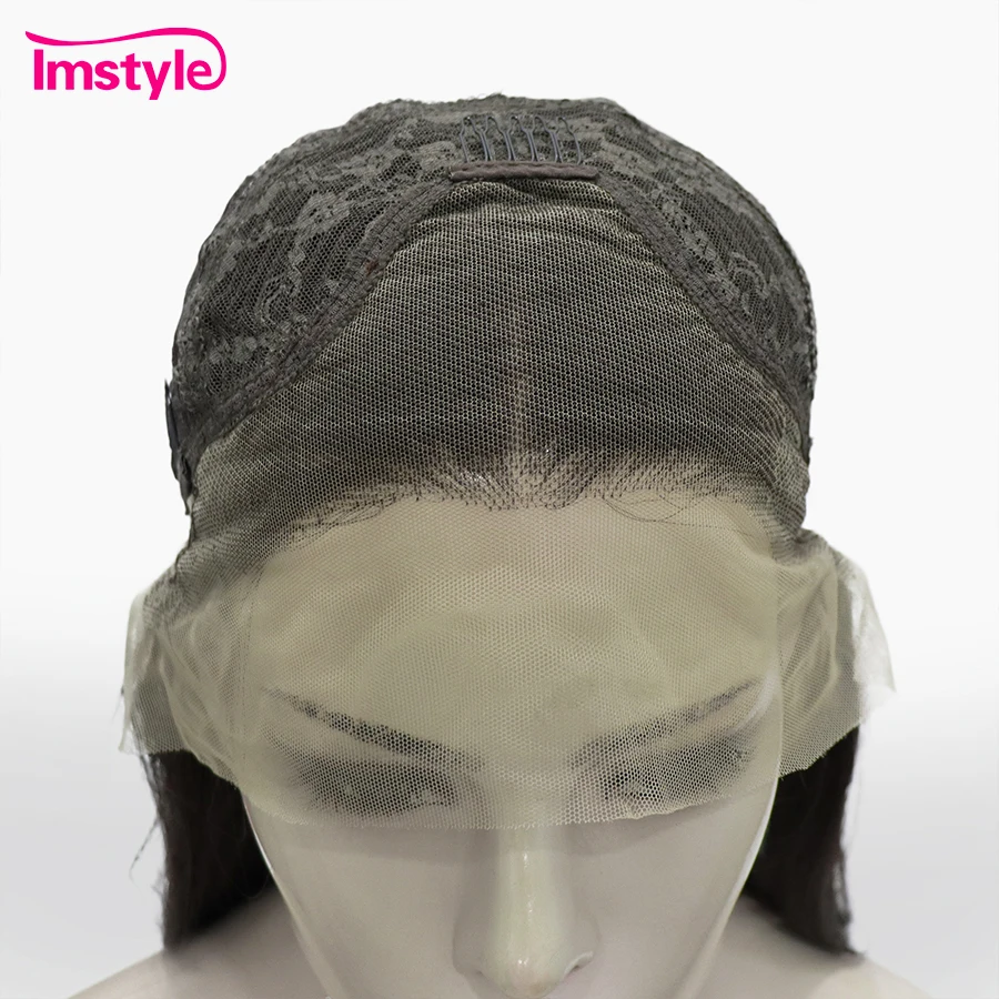 Imstyle-Perruque Synthétique Lace Front Wig pour Femme, Cheveux Longs Ondulés, Brun, Degré de Chaleur, 03/Cosplay