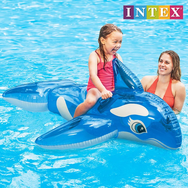 Intex 58523 Dolphin Tube (Transparent) Water Play Tube Water Play supplies Vacance baby adult swimming summer water vacation