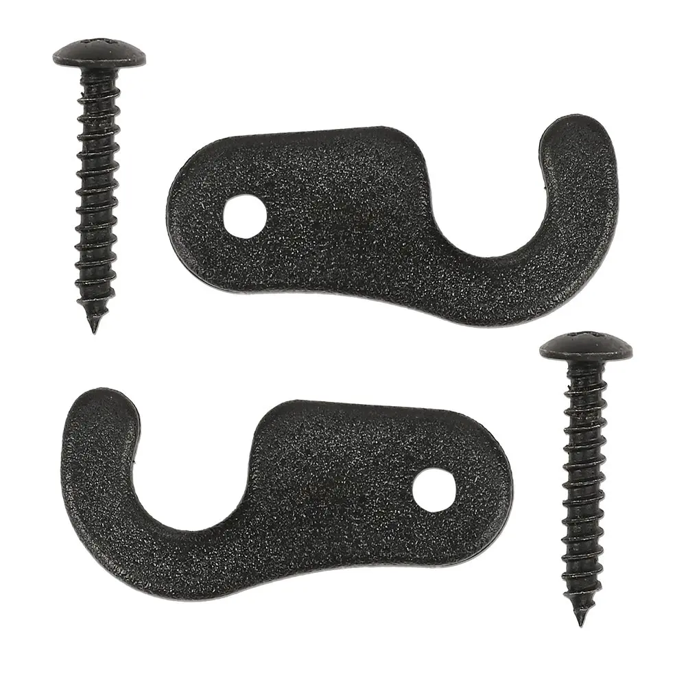 2-Pack Sun Visor Clip Hooks, Suitable for Jeep Vehicles 2018 and Later Jk Jl Jt Gladiator Wrangler, Easy to Install, Plastic Material, Black